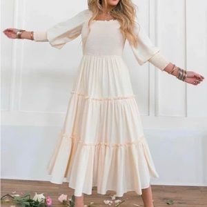 Ivycityco Demi Dress in Buttercream